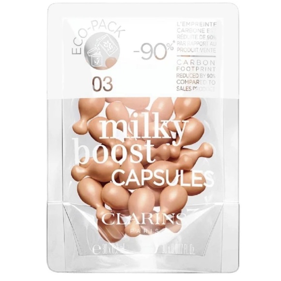 CLARINS Milky Boost Foundation Capsules Refill 03 30x0.2ml Eco-Pack - Picture 1 of 4